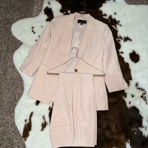 Ann Taylor Pink Blazer and Pants Set